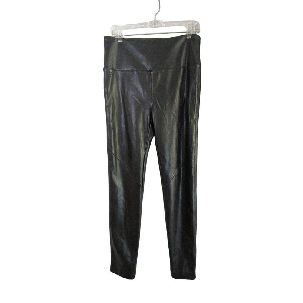 David Lerner X Evereve Faux Leather Pants‎ Womens L Black Skinny